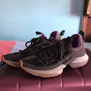 Reebok Sole Fury Trail purple black running shoes 9.5 mens